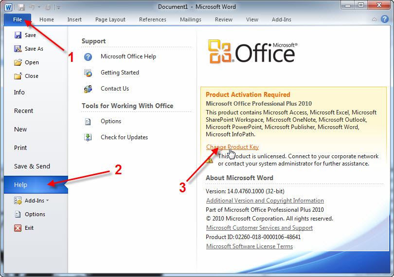 office 2010 activation code crack